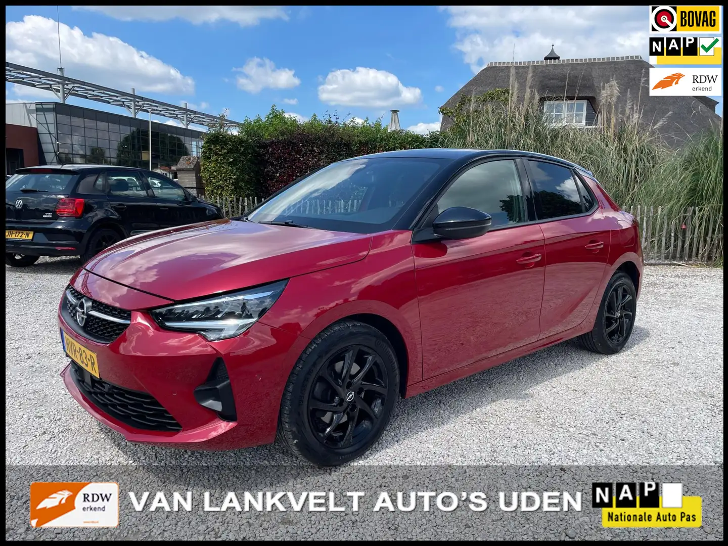 Opel Corsa 1.2 GS-Line 101pk Apple Carplay, Stoelverw. 1e eig Rood - 1
