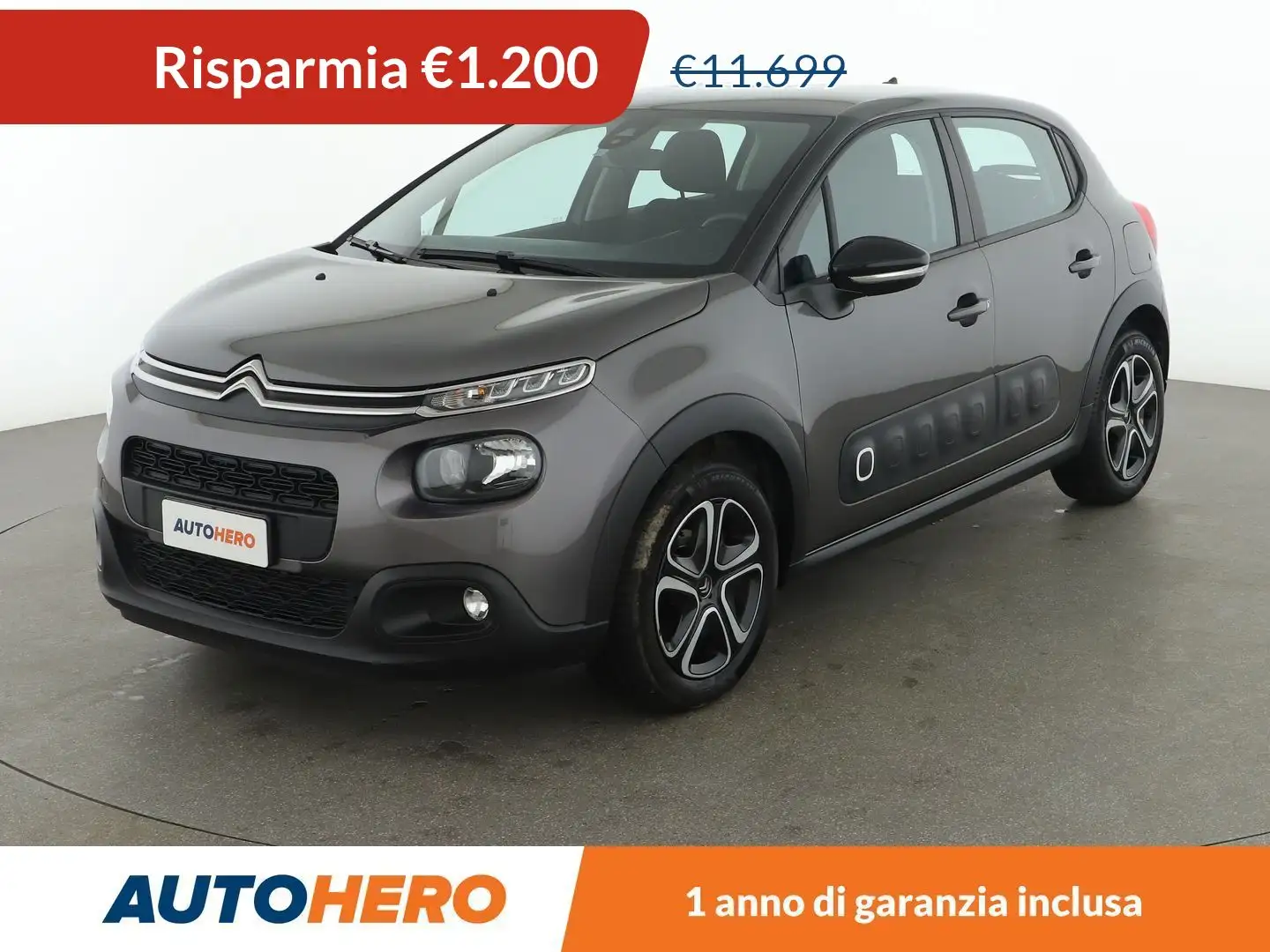 Citroen C3 1.2 PureTech Feel Gris - 1