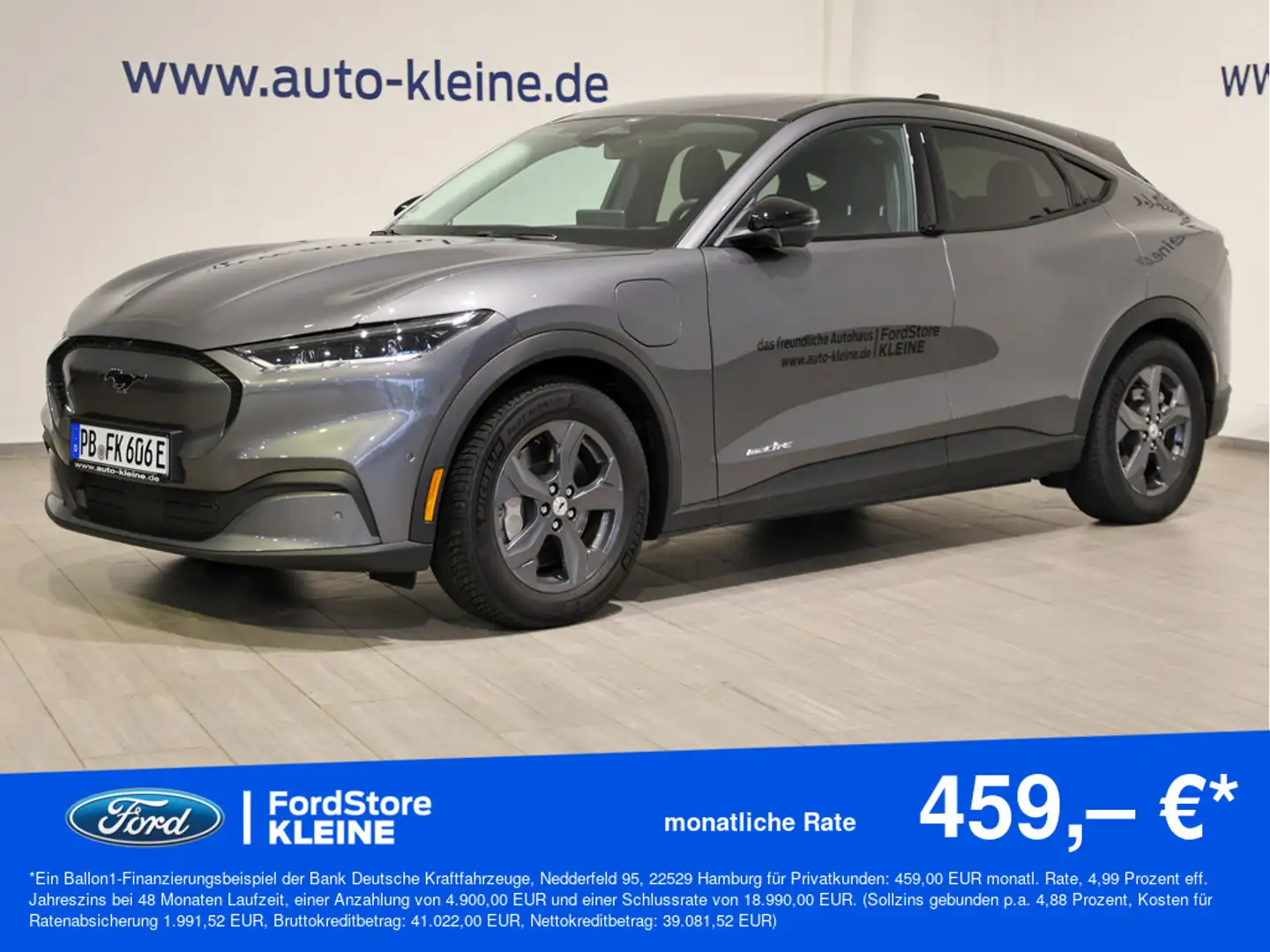 Ford Mustang Mach-E 75,7 kWh +LED+NAVI+KAMERA Grau - 1