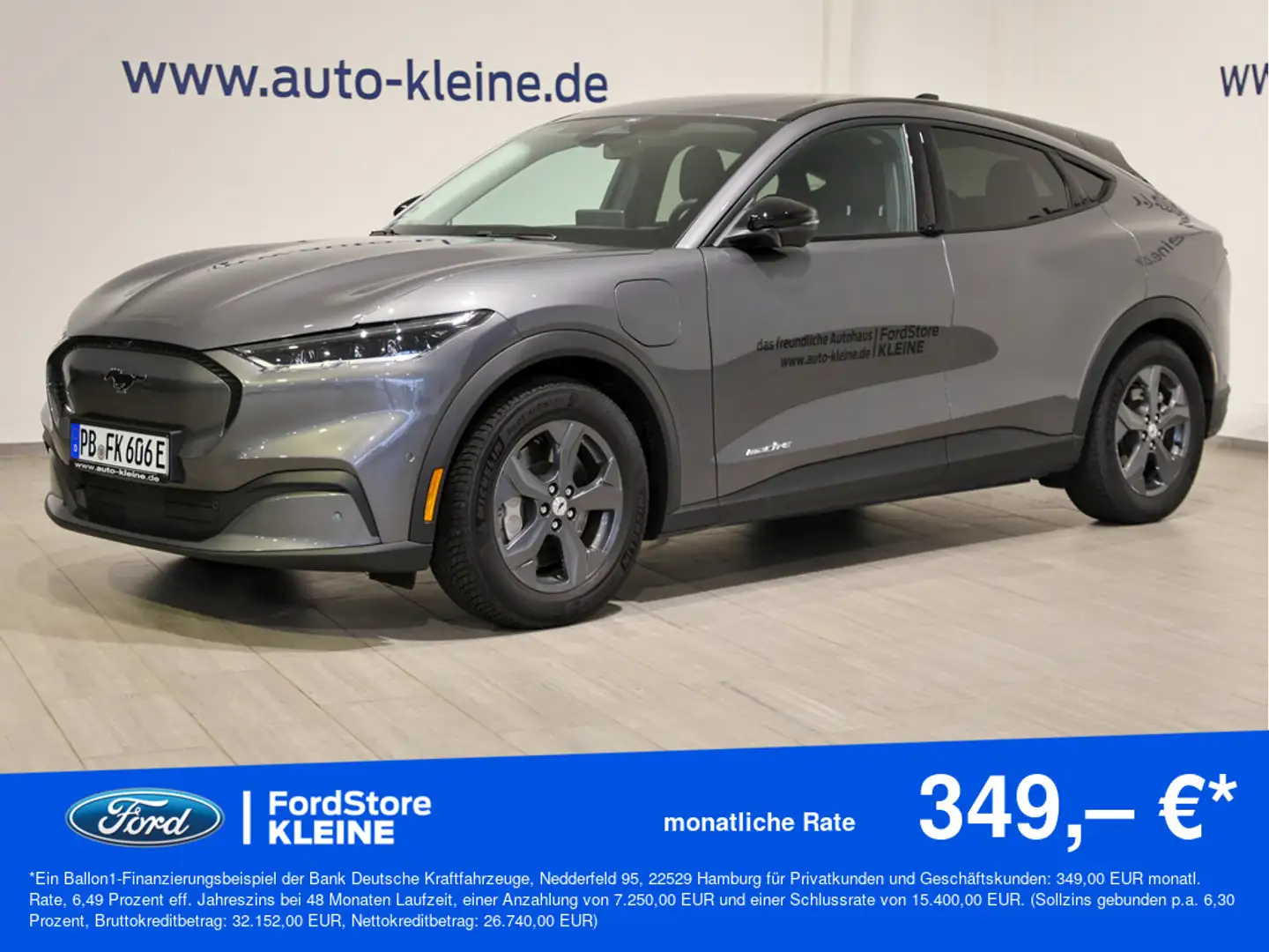 Ford Mustang Mach-E 75,7 kWh +LED+NAVI+KAMERA Grau - 1