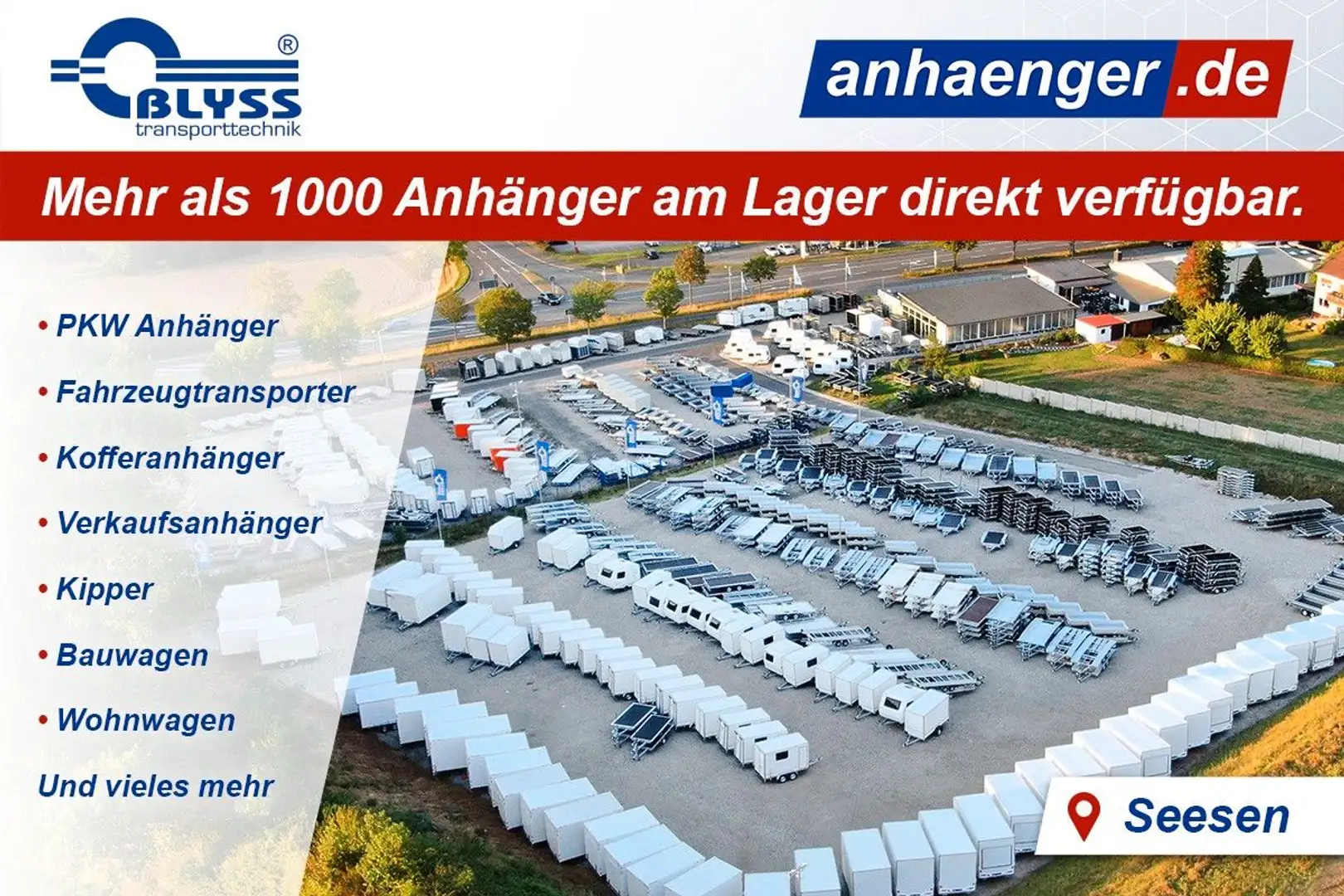 Blyss Hundeanhänger Anhänger 345x173x148cm 600kg zGG - 2
