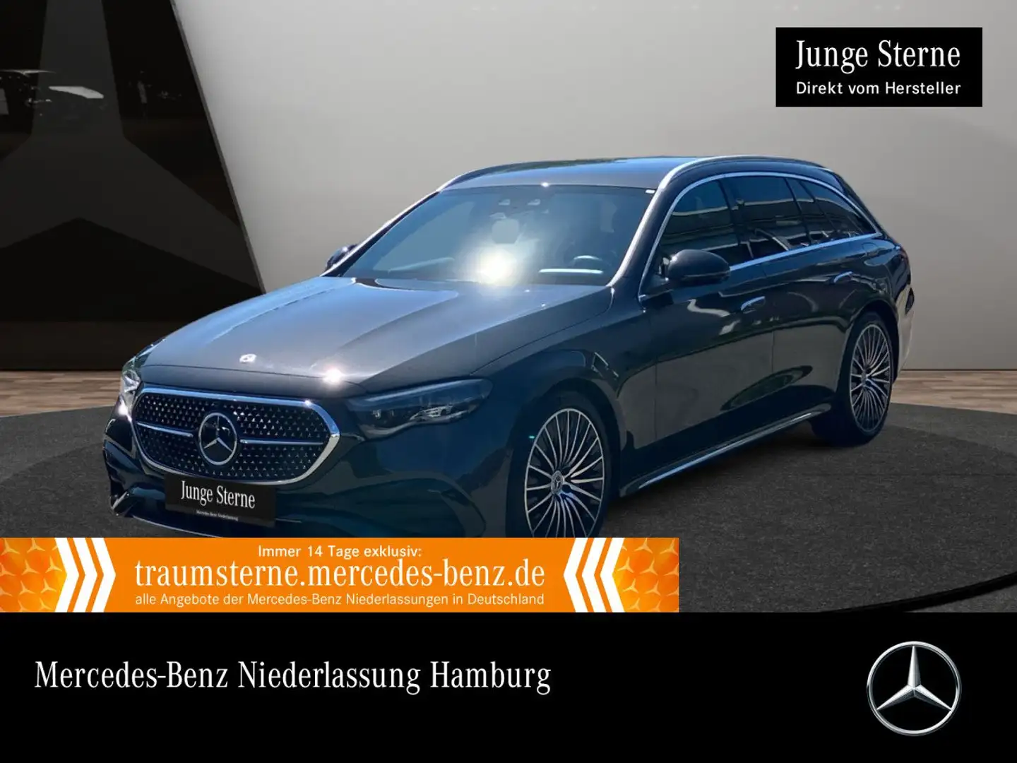 Mercedes-Benz E 300 de T 4M AMG Fahrass 360° Distr. Multisitz 9G Grau - 1