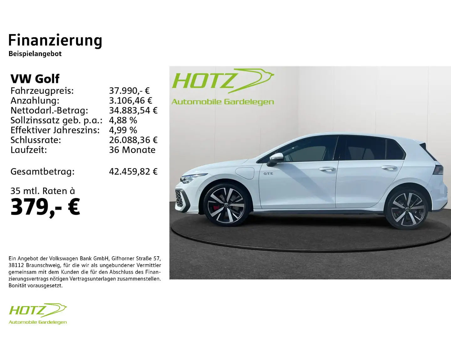 Volkswagen Golf GTE VIII GTE 1.5 eHybrid OPF DSG HeadUp/DCC/Mat Weiß - 2