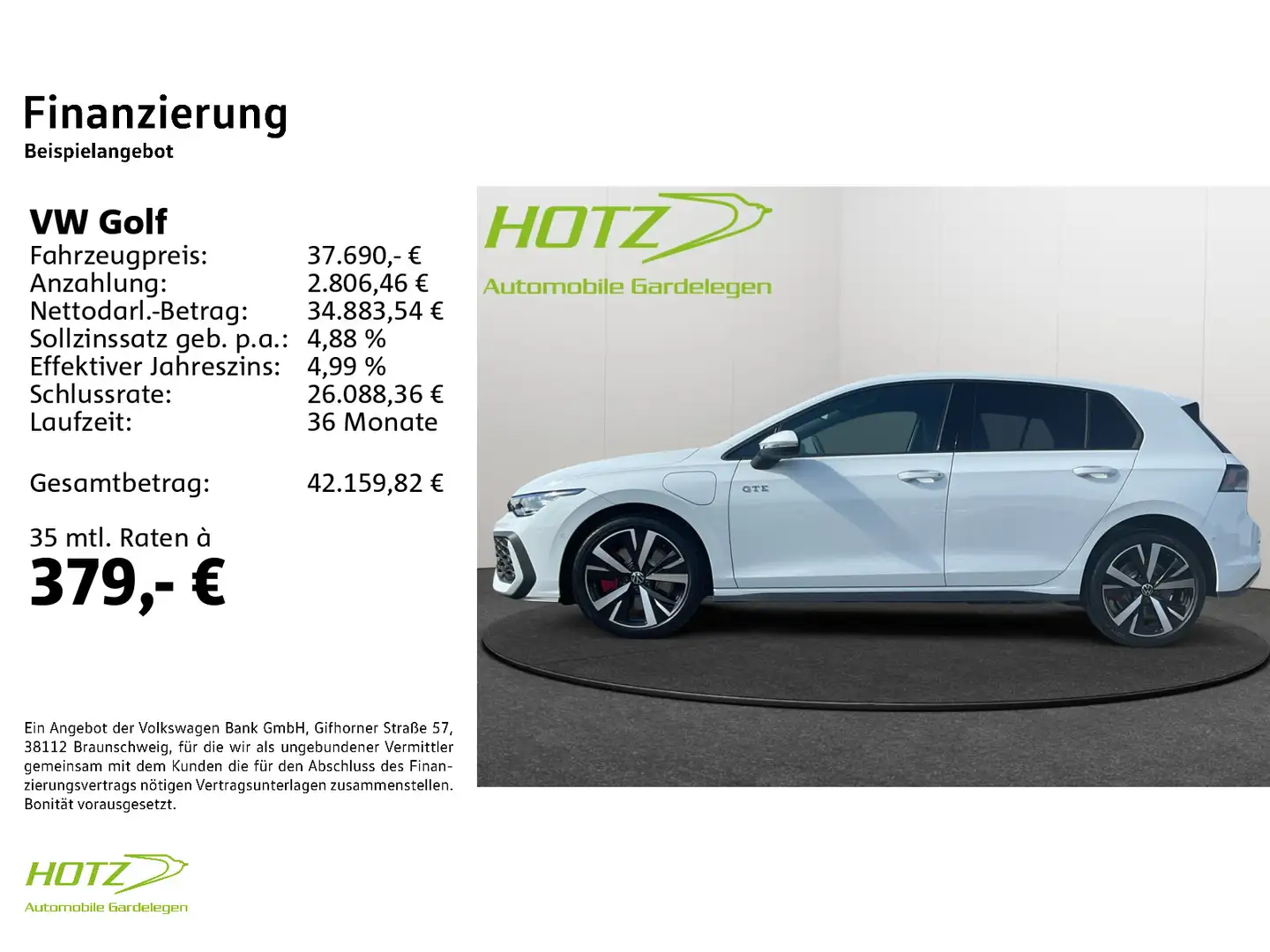 Volkswagen Golf GTE VIII GTE 1.5 eHybrid OPF DSG HeadUp/DCC/Mat Weiß - 2