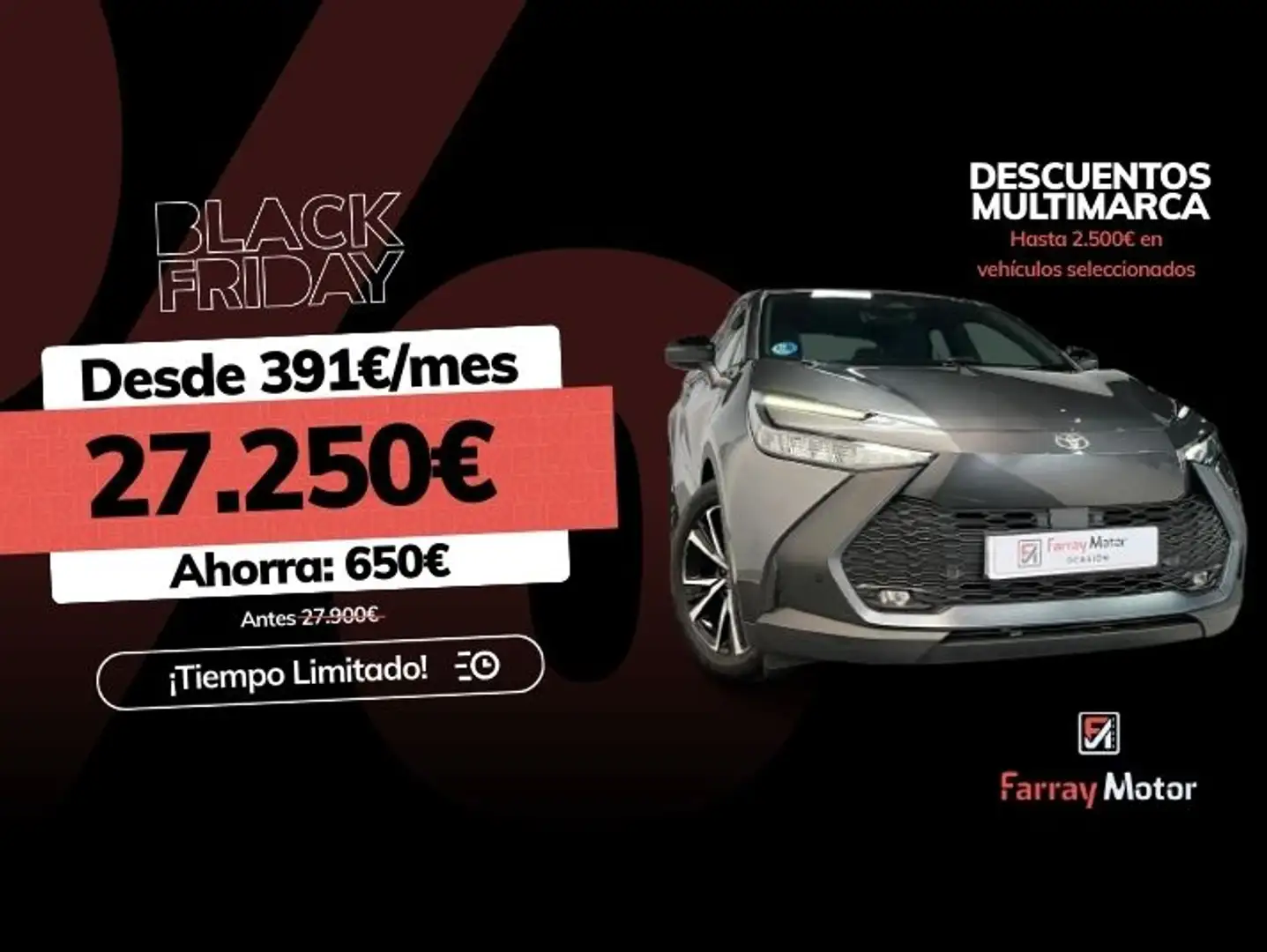 Toyota C-HR 140H Advance Gris - 1