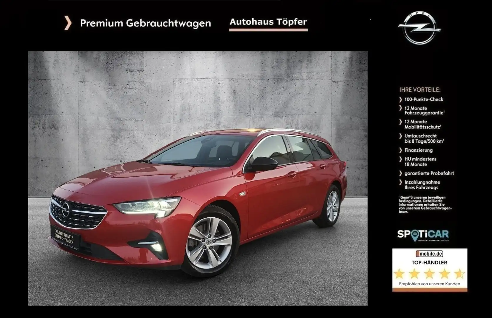 Opel Insignia B ST "Business"Navi/Bose/1-Hand/Massage Červená - 1