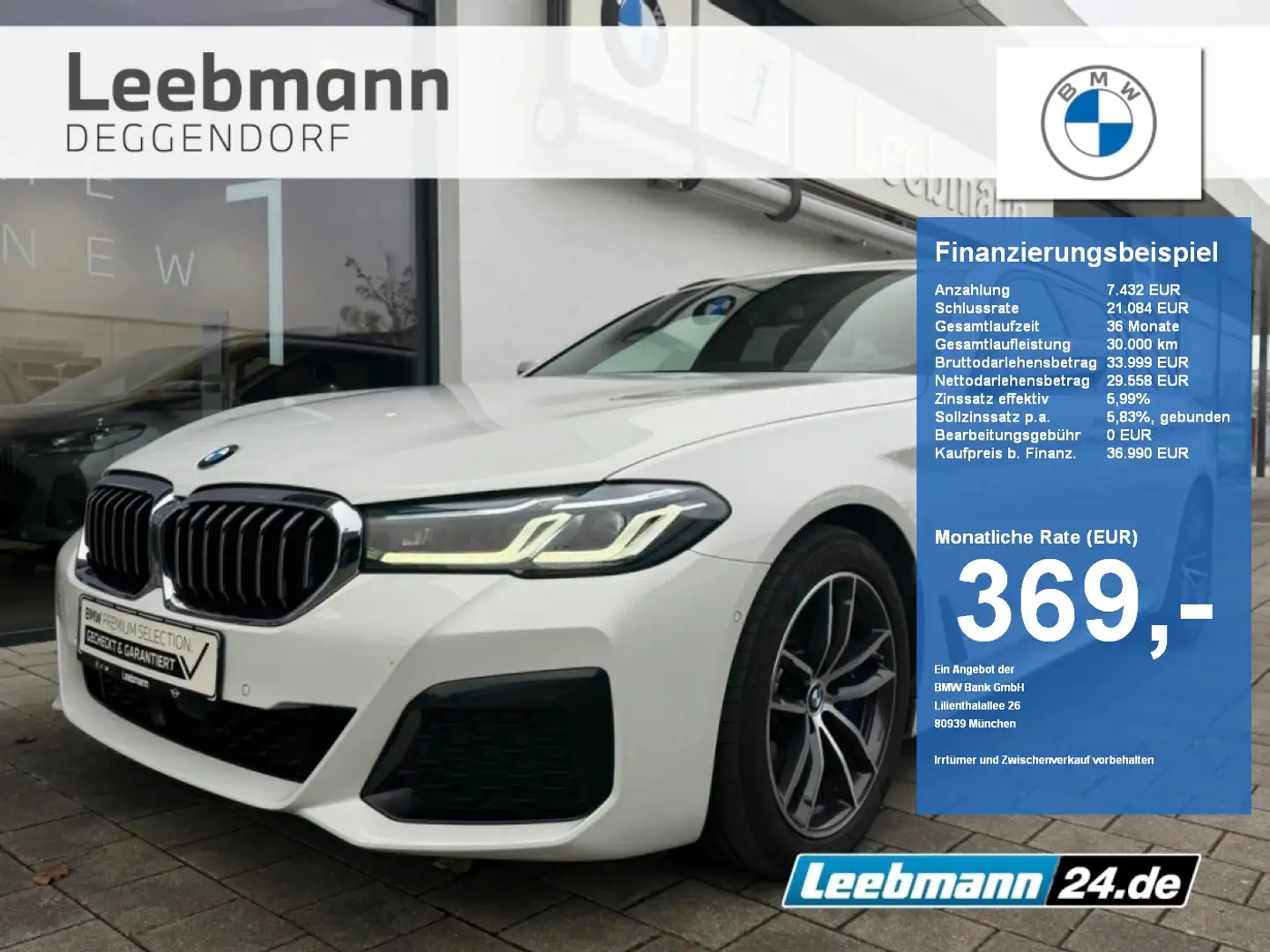 BMW 540 d xDrive Tour. M-Sport AHK 2 JAHRE GARANTIE Blanco - 1