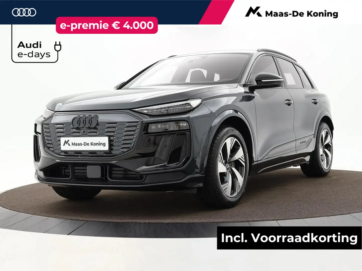 Audi Q6 e-tron S edition (B1) e-tron perf 225kW/306pk 100K Grijs - 1