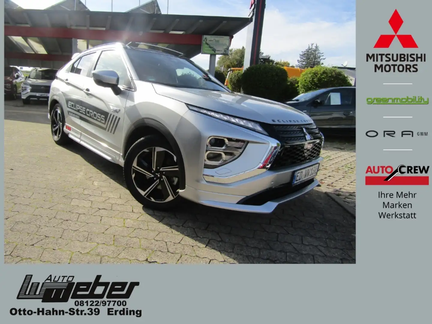 Mitsubishi Eclipse Cross PHEV Top 2.4 LED AHK Tiefer Spoiler ACC Silber - 1