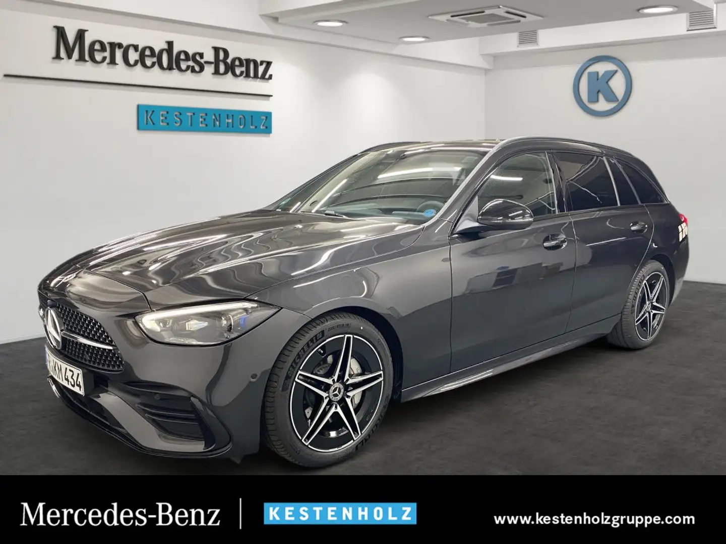 Mercedes-Benz C 300 d T AMG+PANO+AHK+KEYLESS+EASY-PACK+DIGITAL Grau - 1