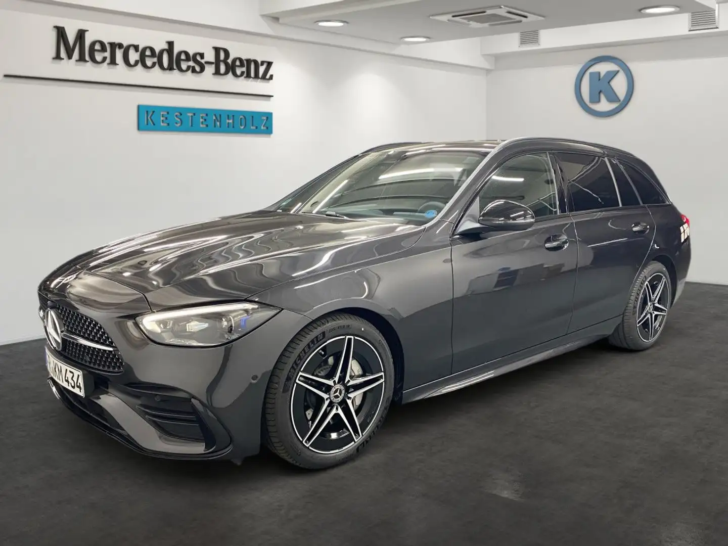 Mercedes-Benz C 300 d T AMG+PANO+AHK+KEYLESS+EASY-PACK+DIGITAL Grau - 2