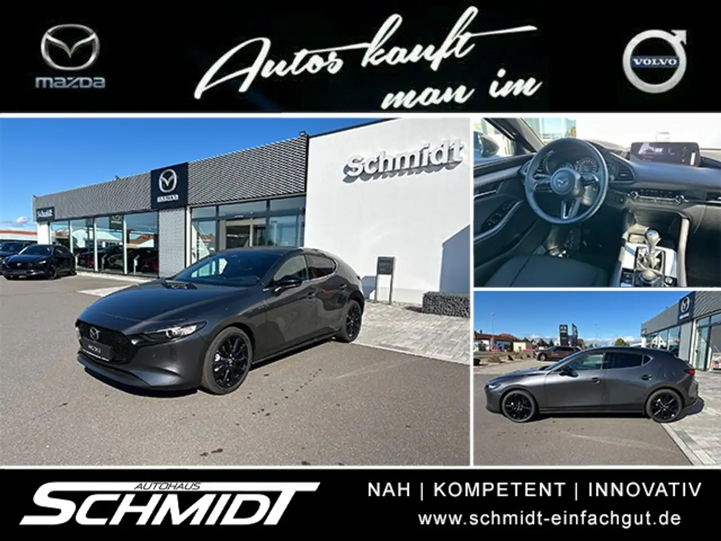 Mazda 3 2.5L e-SKYACTIV G 140ps Gris - 1