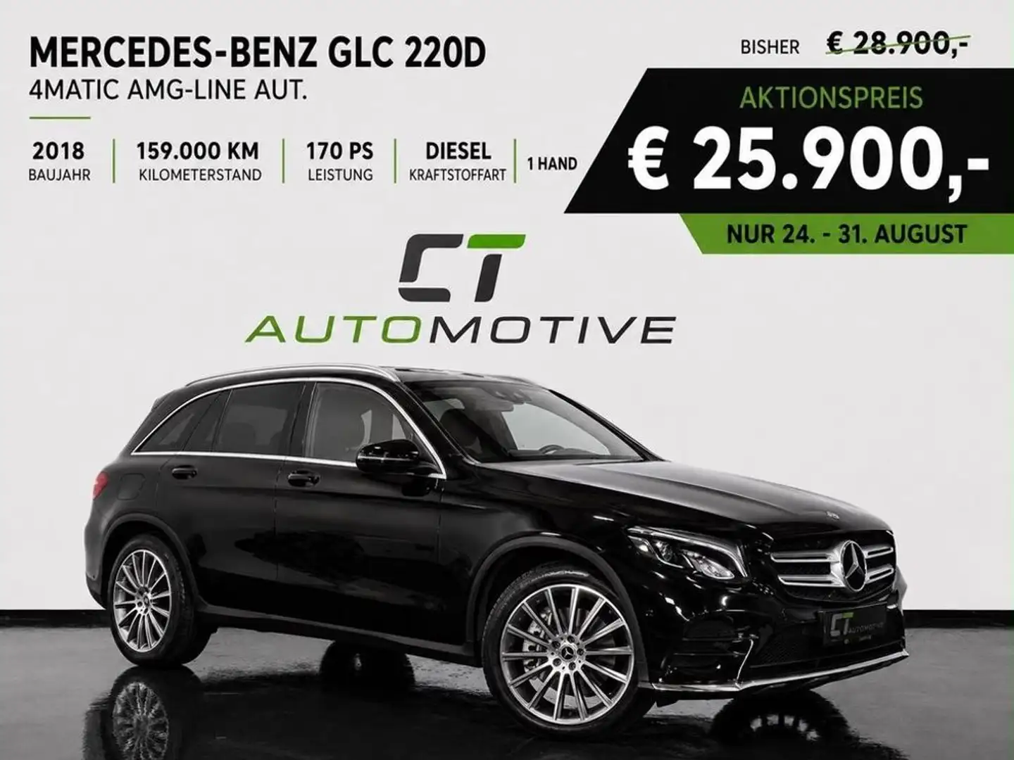 Mercedes-Benz GLC 220 d 4MATIC Aut. AMG-Line Schwarz - 1