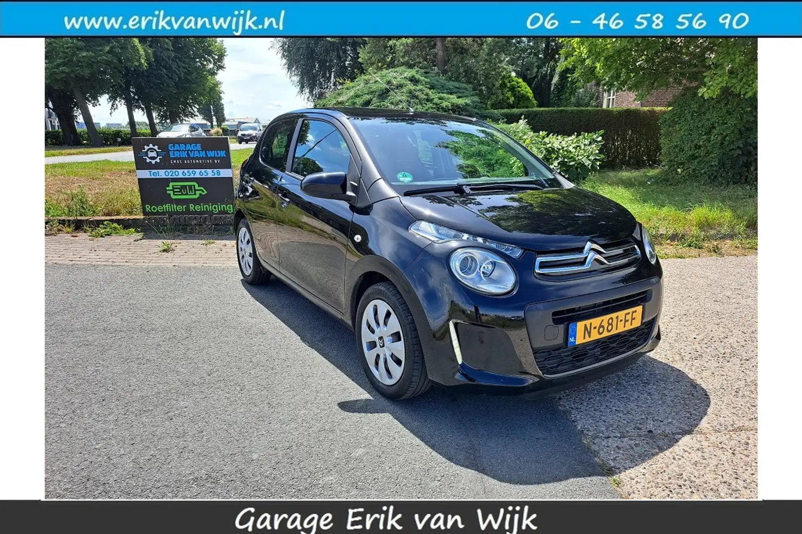 Citroen C1 1.2 PureTech Shine Airco/Cruise control/Bluetooth Zwart - 1