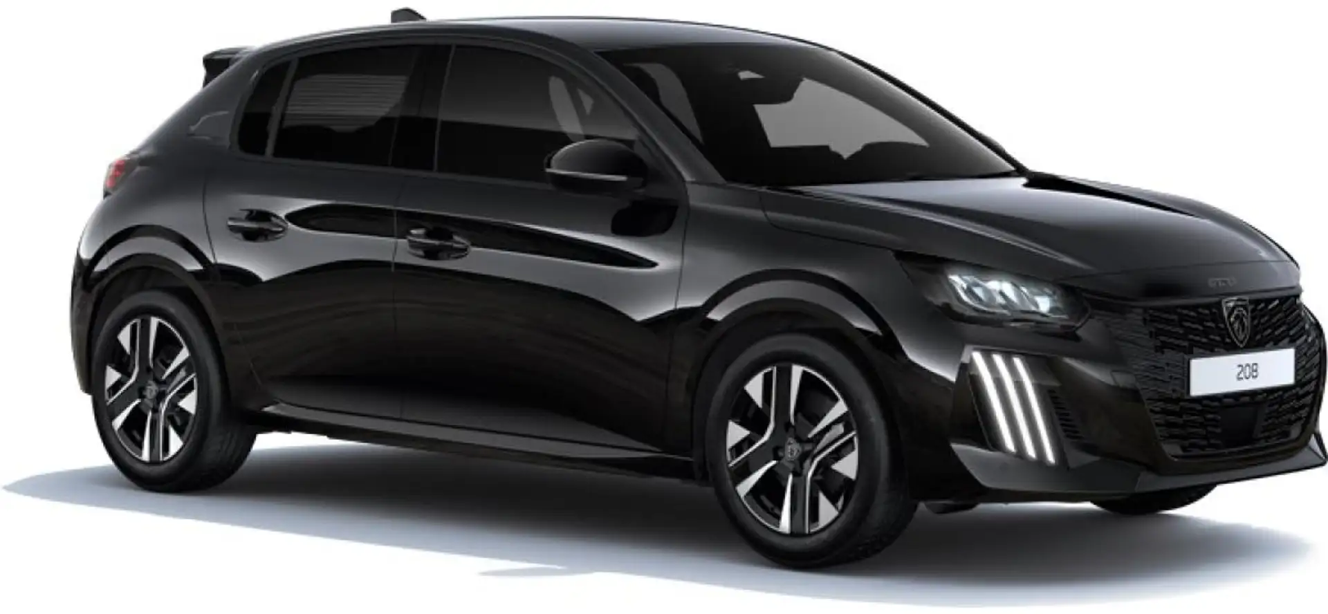 Peugeot 208 ALLURE HYBRID 110 e-DSC6 *SOFORT* Schwarz - 1