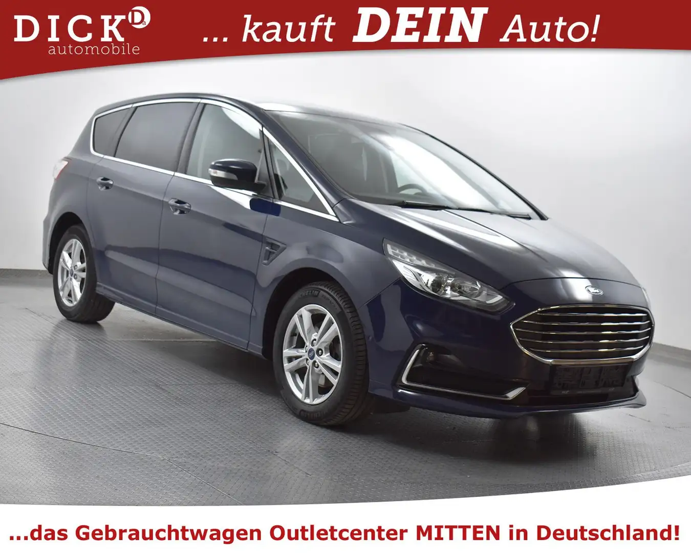 Ford S-Max 2.0d Titan PANO+NAVI+KAM+AHK+SHZ+ Bleu - 1