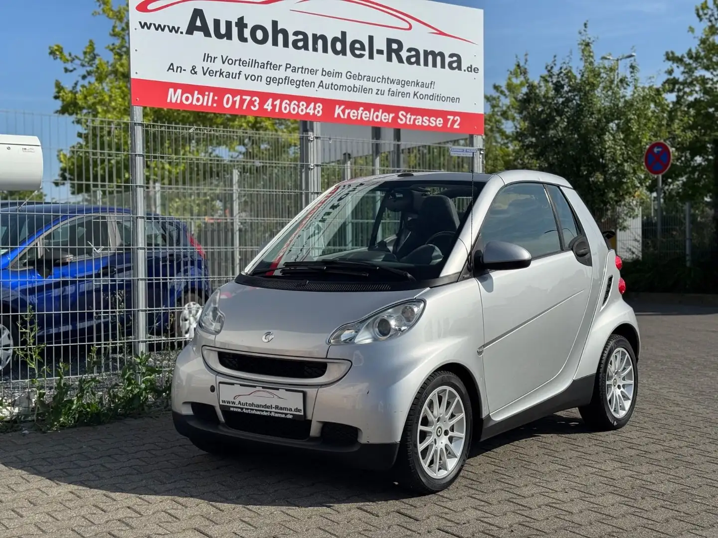 smart forTwo Cabrio 1.0 Klima TÜV 05/25 Silber - 1
