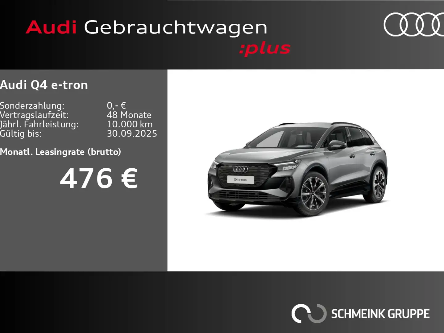Audi Q4 e-tron 45 2x S line AHK drive select RFK Grau - 1
