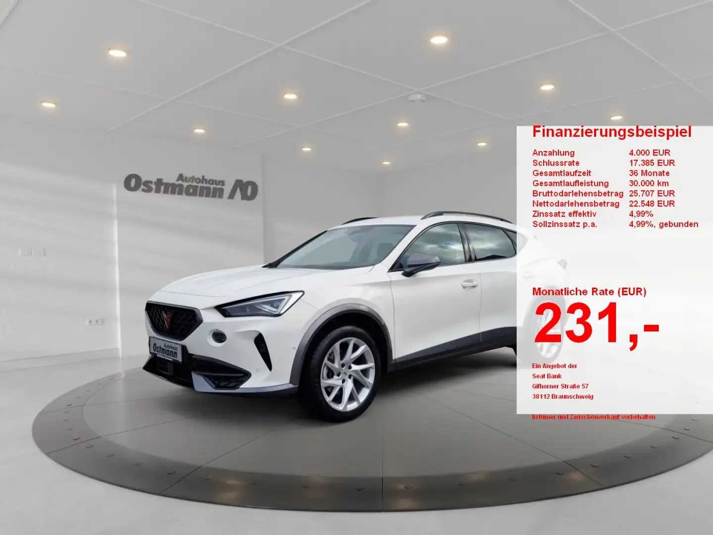 CUPRA Formentor 1.5 TSI ACC Fernlichtass. Kam. KeyLess Weiß - 1