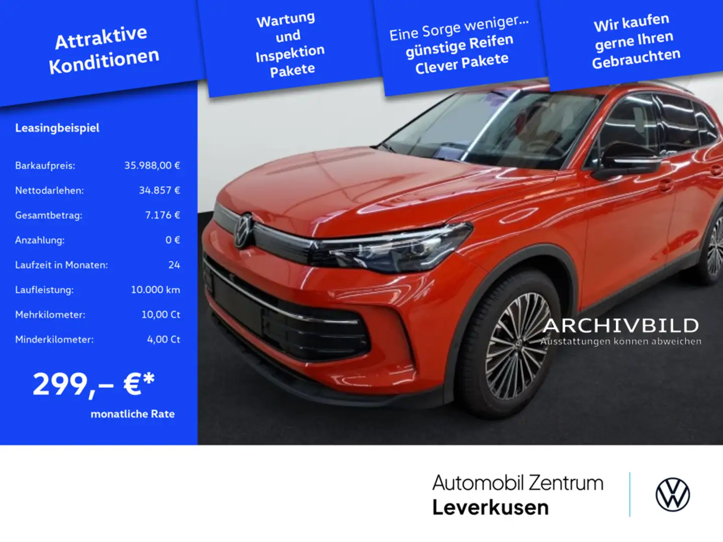 Volkswagen Tiguan Goal DSG ACC AHK NAVI SHZ Rouge - 1