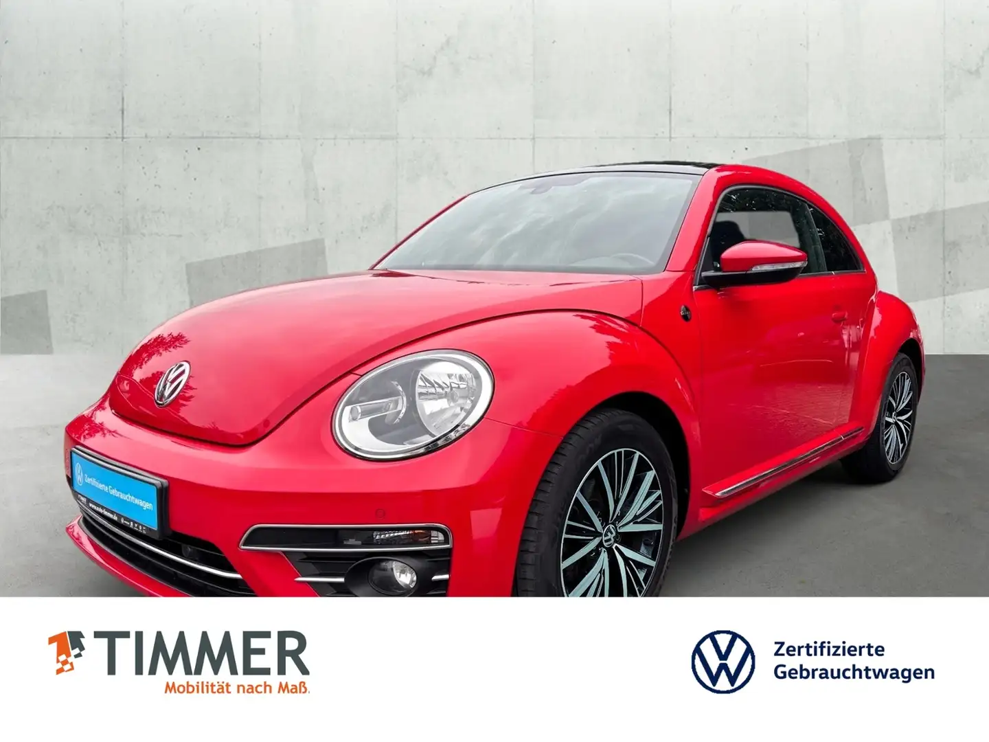 Volkswagen Beetle SOUND 1,2 TSI *PANORAMA-DACH*BLIND-SPOT*KÄFER* Rot - 1
