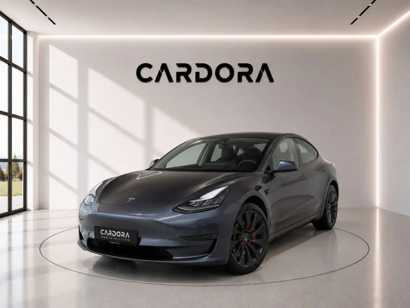 Tesla Model 3 Performance Dual 82 kWh AWD Wärmepumpe LED*Autopi Silber - 1