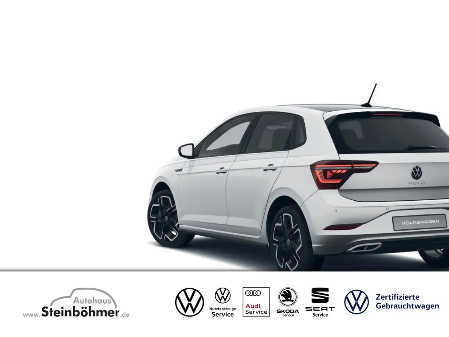 Volkswagen Polo R-Line 1.0 TSI DSG Keyless RearView Navi LED Weiß - 1