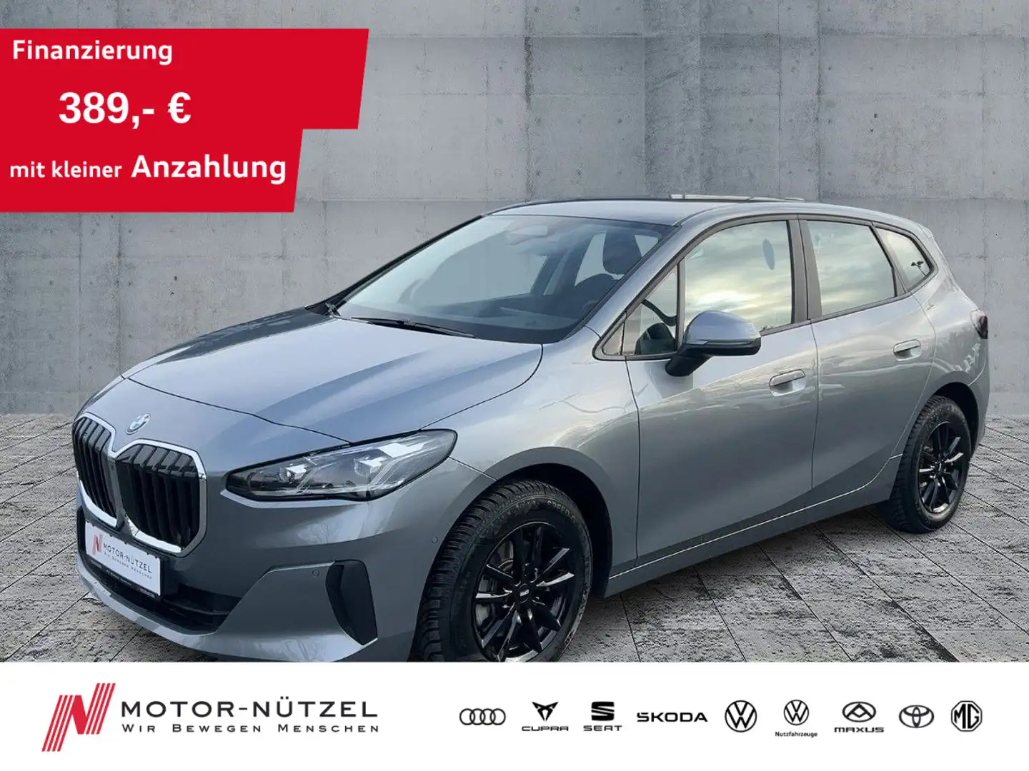 BMW 220i Active Tourer LED+NAVI+SHZ+RFK+DAB+AHK+17" Grau - 1