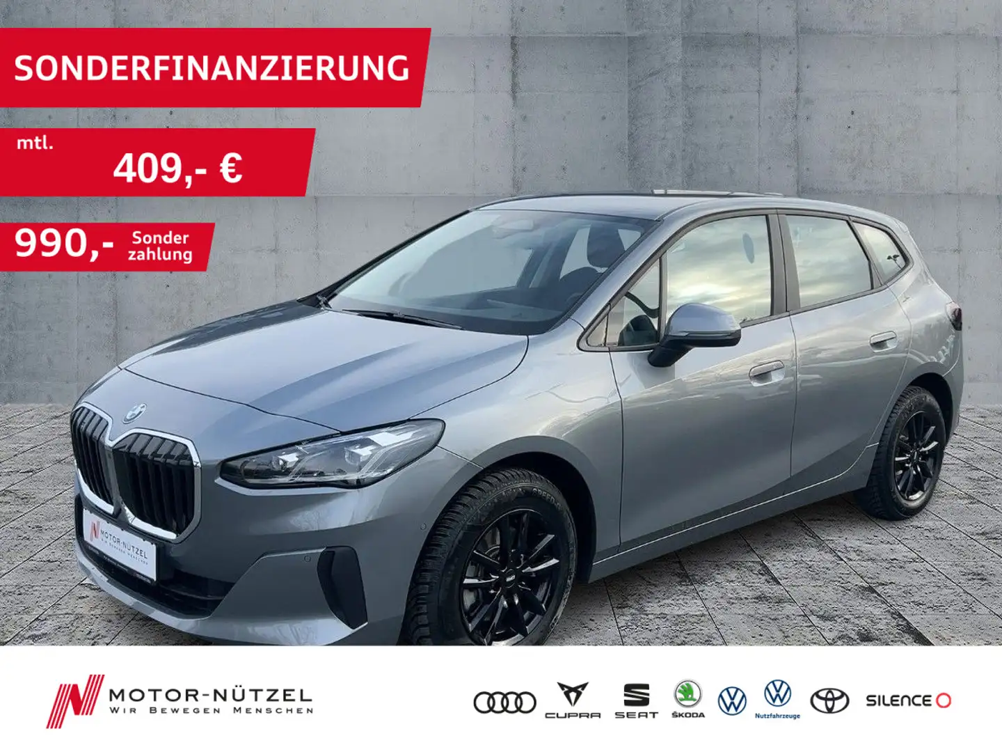 BMW Sonstige 220i Active Tourer LED+NAVI+SHZ+RFK+DAB+AHK+17" Grau - 1