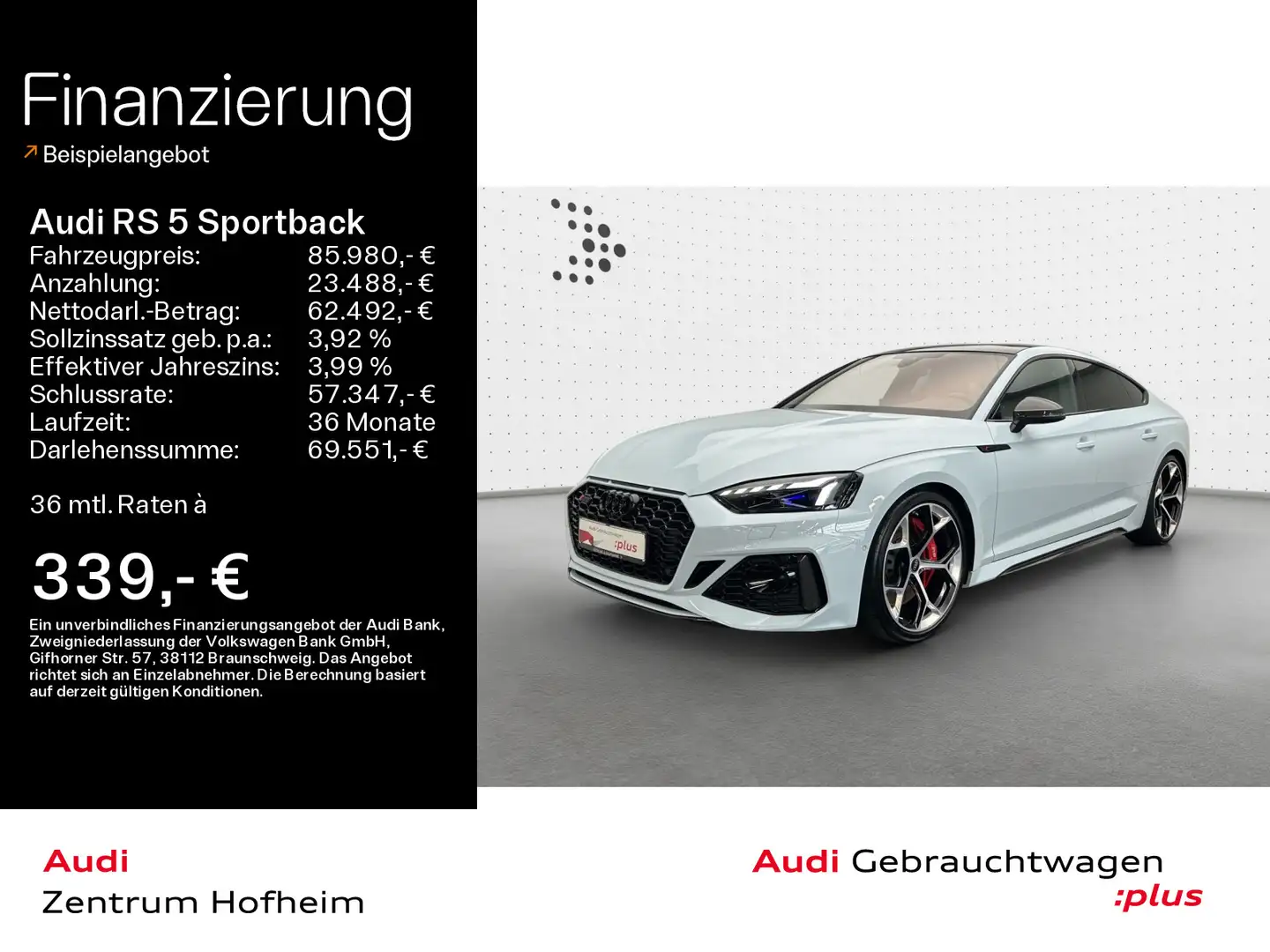 Audi RS5 competition+*EUPE 128.855*Pano*29 Blau - 1