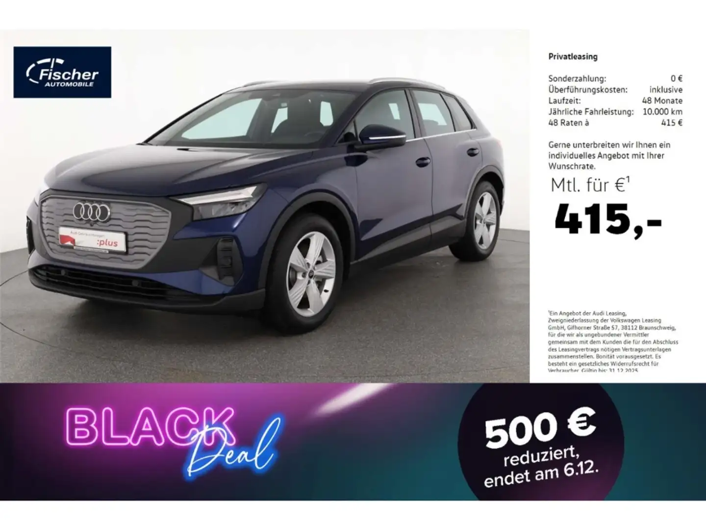 Audi Q4 e-tron 45 AHK/19''/W-Pumpe Blau - 1