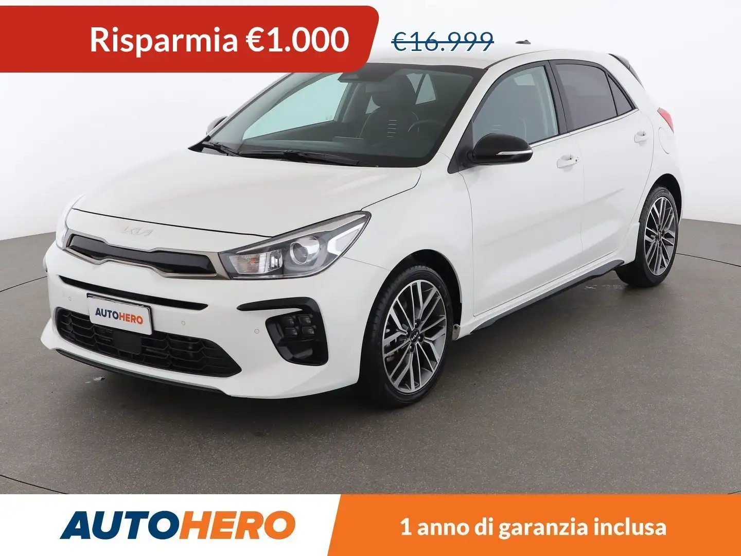 Kia Rio 1.0 TGDI Mild-Hybrid GT Line 100 CV MHEV Bianco - 1