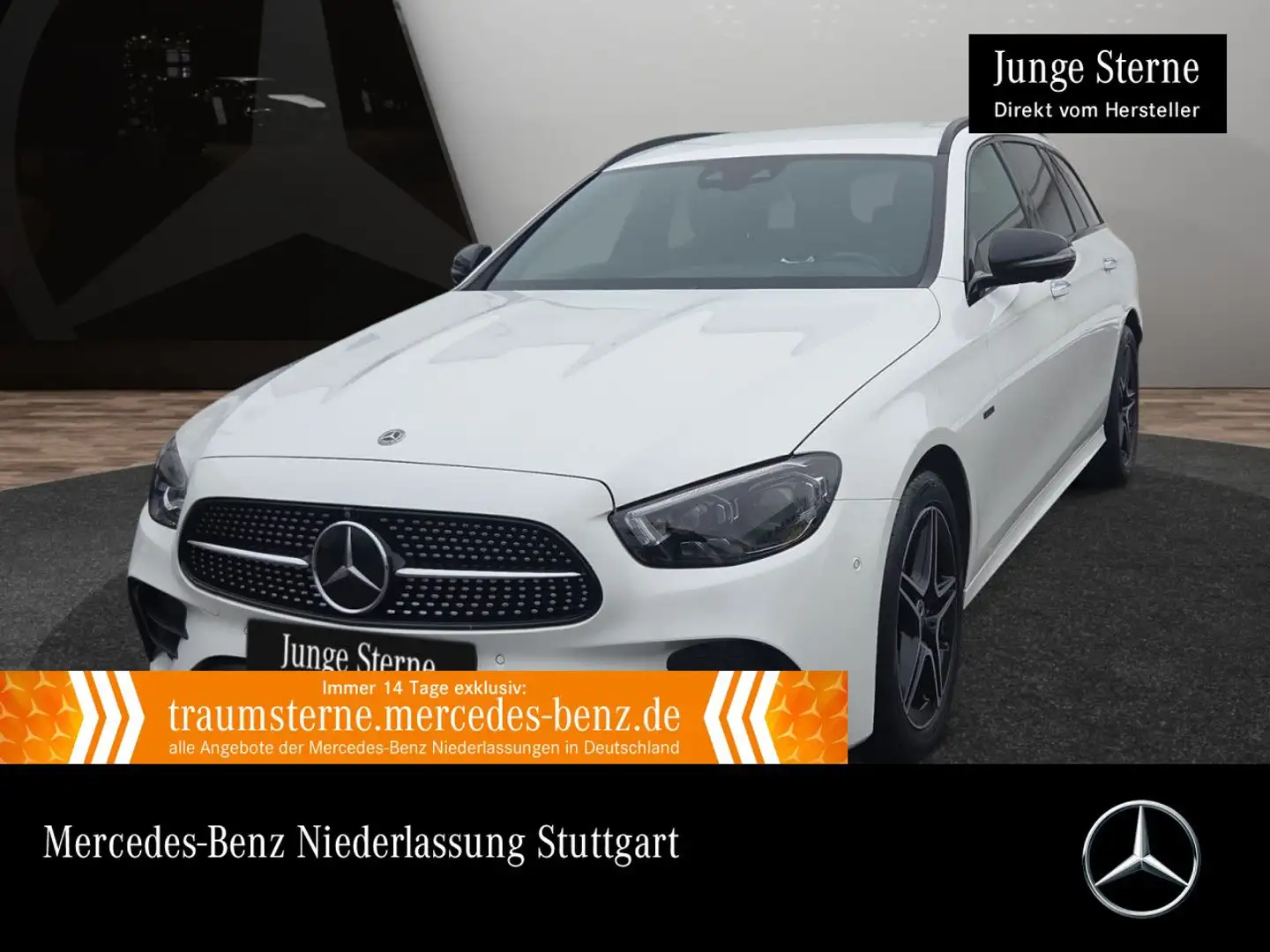 Mercedes-Benz E 300 de T AMG+NIGHT+360+AHK+MULTIBEAM+FAHRASS+HUD Weiß - 1