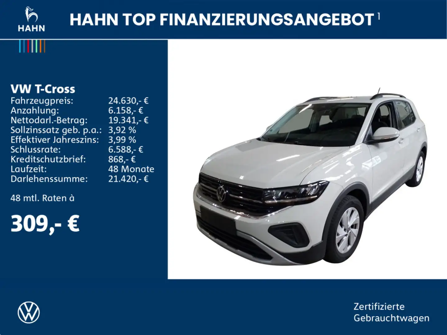 Volkswagen T-Cross Life 1.0TSI DSG ACC Cam LED AppConnect Grau - 2