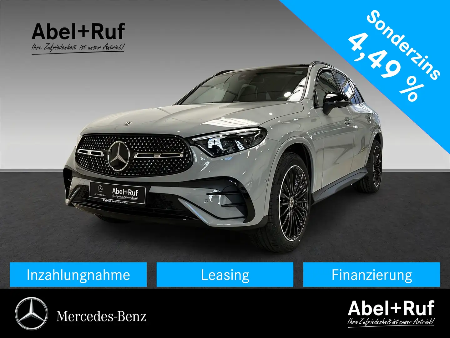 Mercedes-Benz GLC 450 d 4M AMG+DISTR+NIGHT+Burme+Memo+AHK+360° Grau - 1