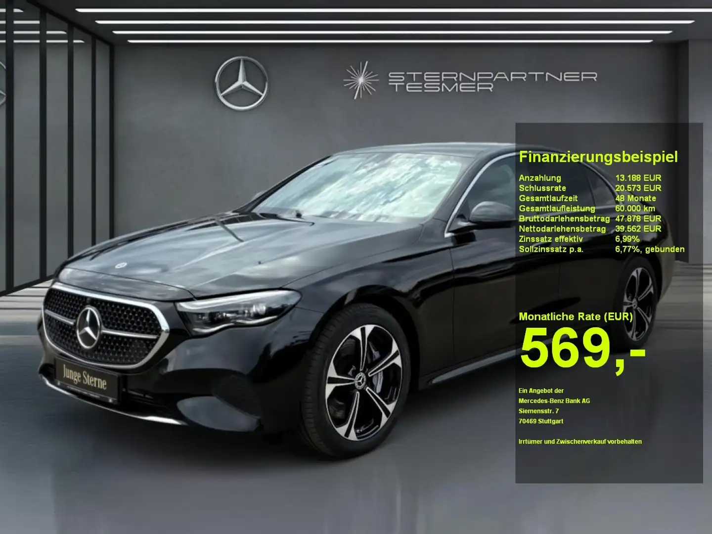 Mercedes-Benz E 400 e 4M Avantg. Panorama DigitalL. Distronic Schwarz - 1