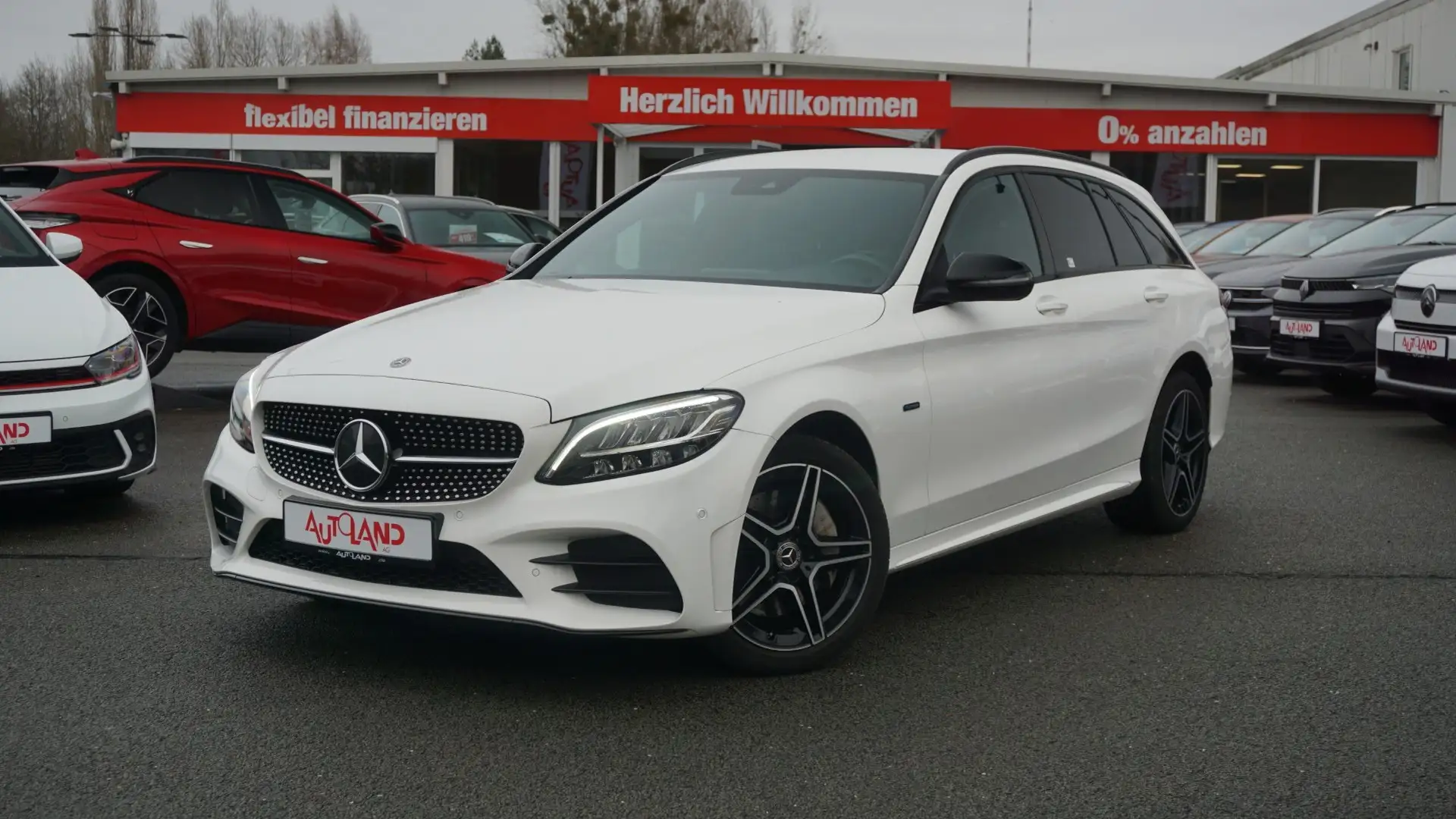 Mercedes-Benz C 300 C300 T-Modell de AMG Line Navi Spurhalte AHK ACC Weiß - 2