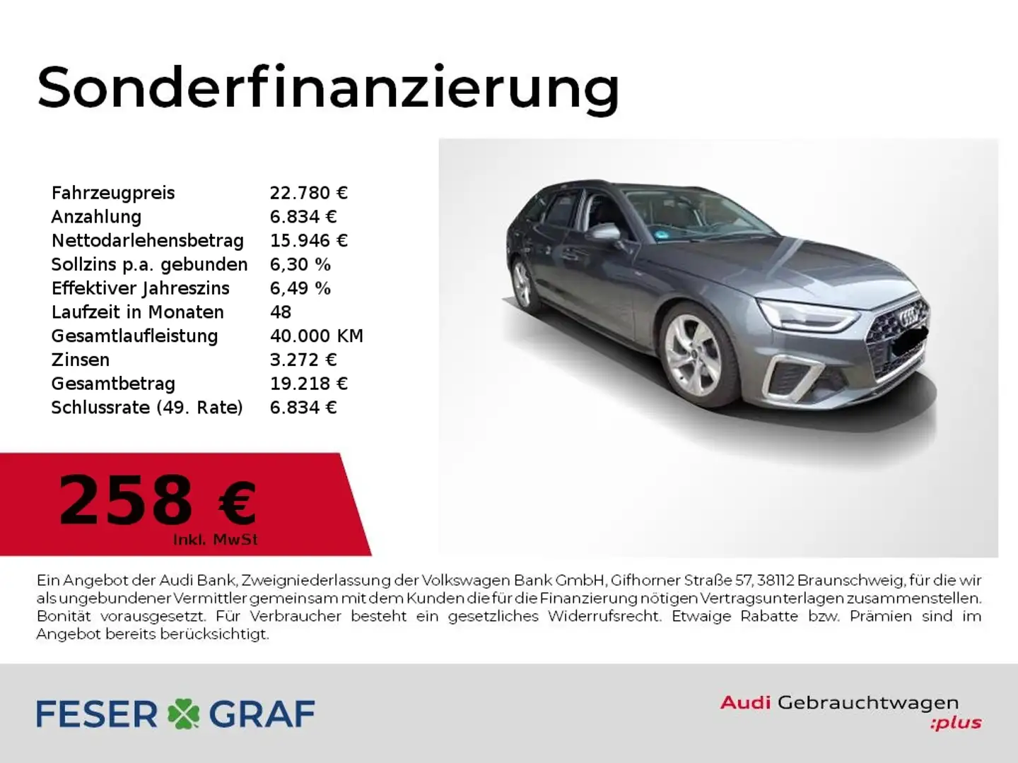 Audi A4 Avant 30 TDI S tronic S Line Ext Navi,LED,AHK Gris - 1