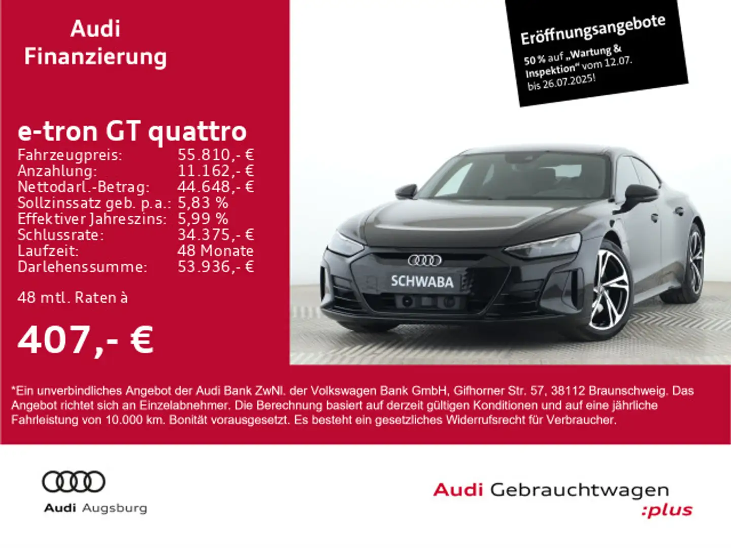 Audi e-tron GT e-tron GT qu *Allr.Lenk*MATRIX*PANO*B&O*Wärmep* Schwarz - 1