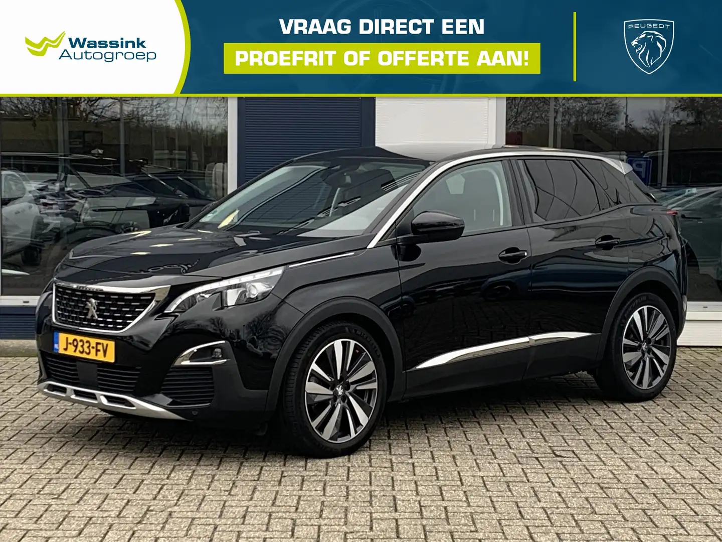 Peugeot 3008 1.2 Blue Lease Premium 130pk | Navigatie | Cruise Schwarz - 1