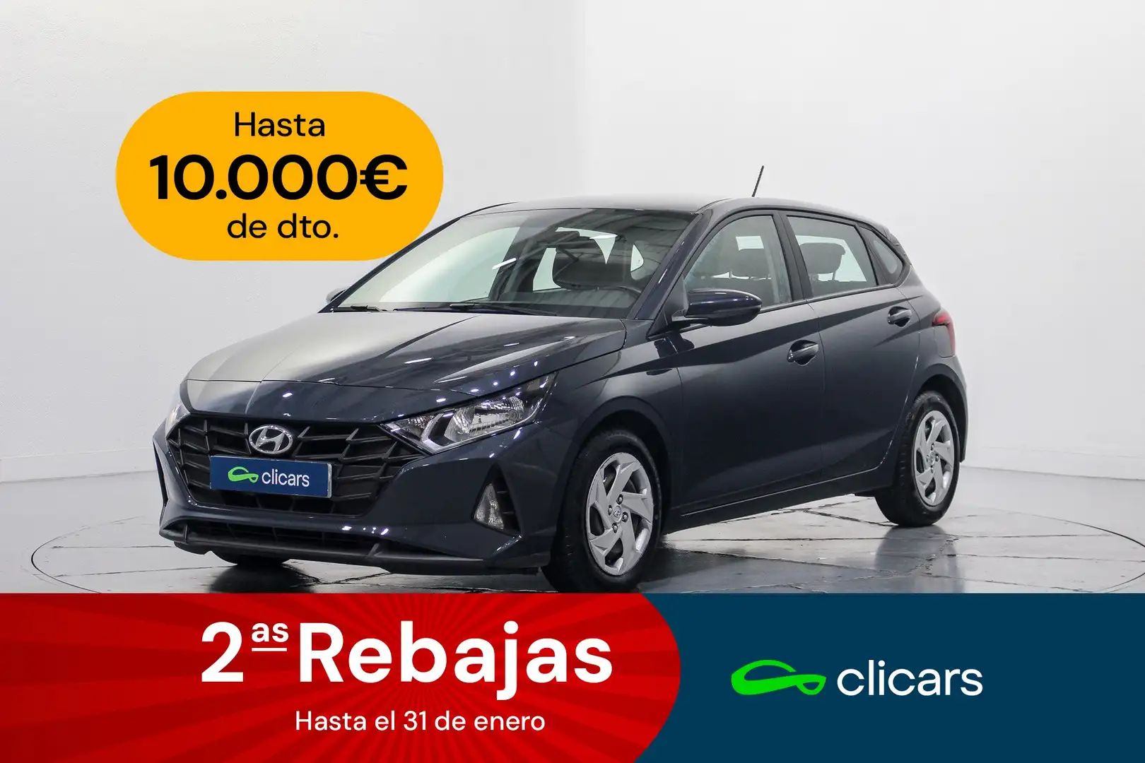 Hyundai i20 1.2 MPI Essence Gris - 1