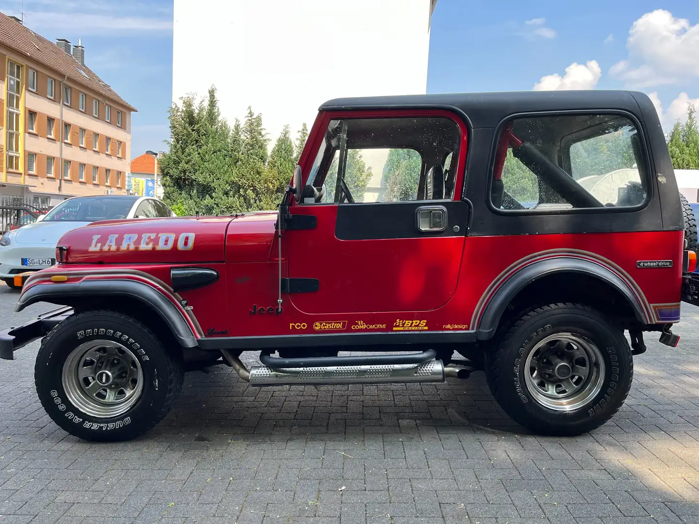 Jeep CJ-7 Wrangler Hardtop+Softtop+Sidepipe Rouge - 2