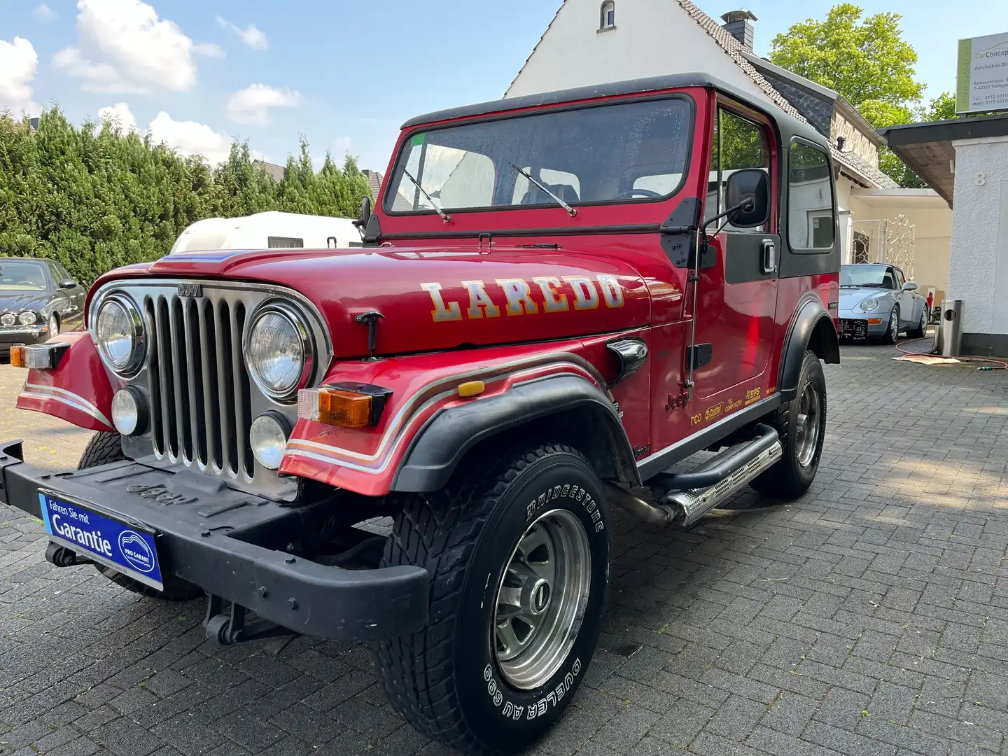 Jeep CJ-7 Wrangler Hardtop+Softtop+Sidepipe Red - 1