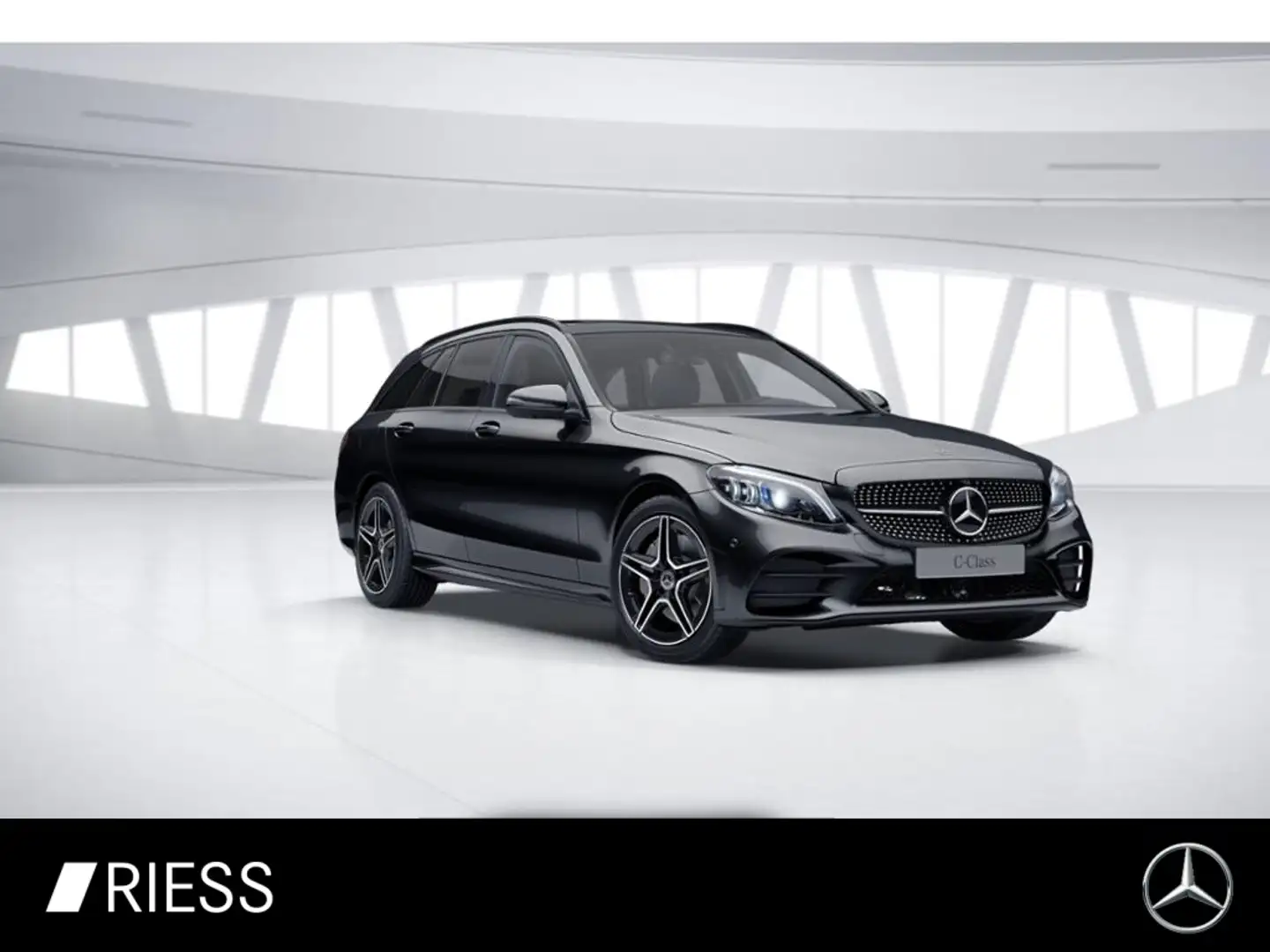Mercedes-Benz C 300 d 4M T-Modell AMG PANO AHK AIRM DISTR HUD Schwarz - 1