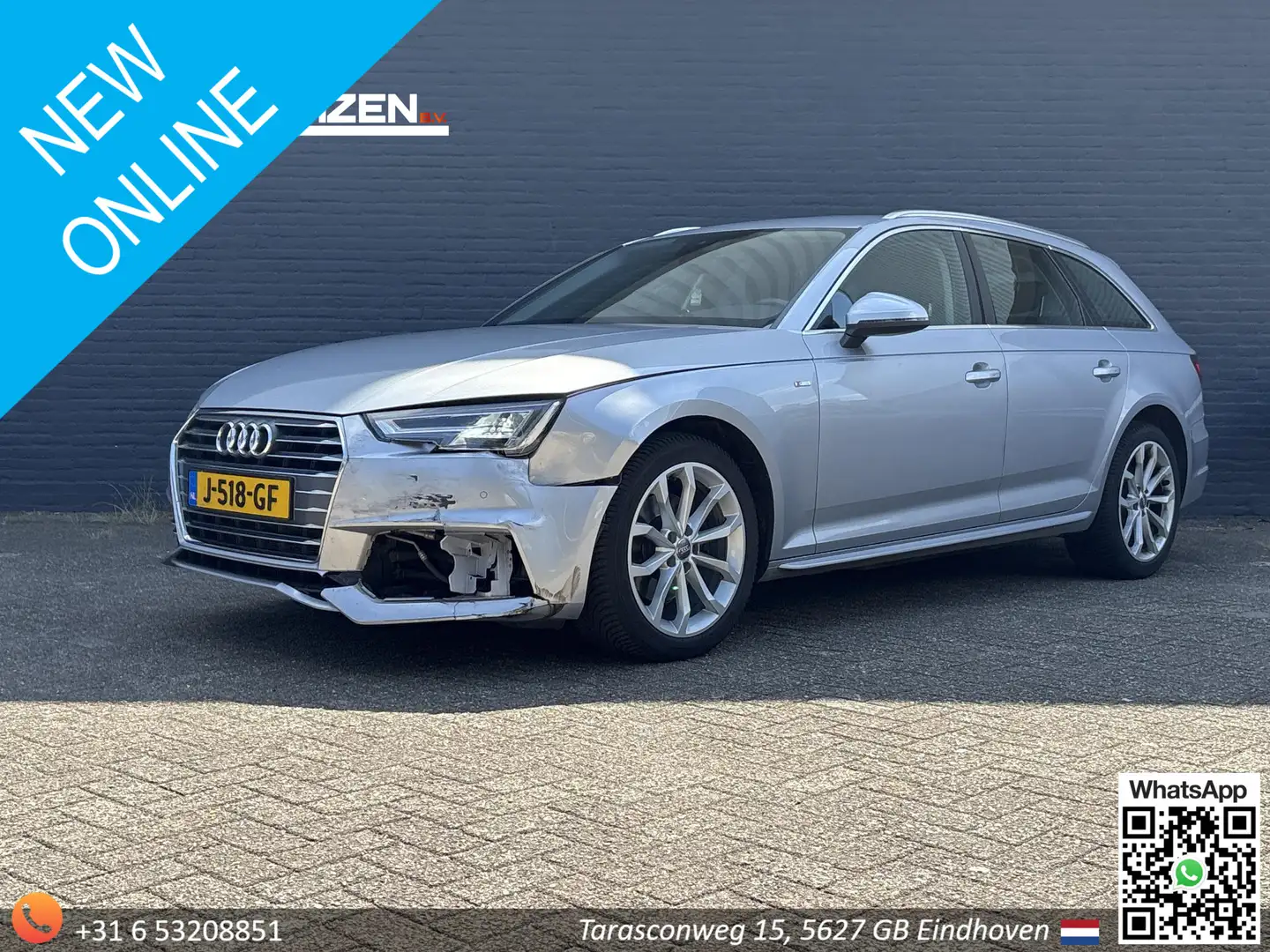 Audi A4 Avant 2.0 TDI Sport S line black edition | Leder | Gris - 1