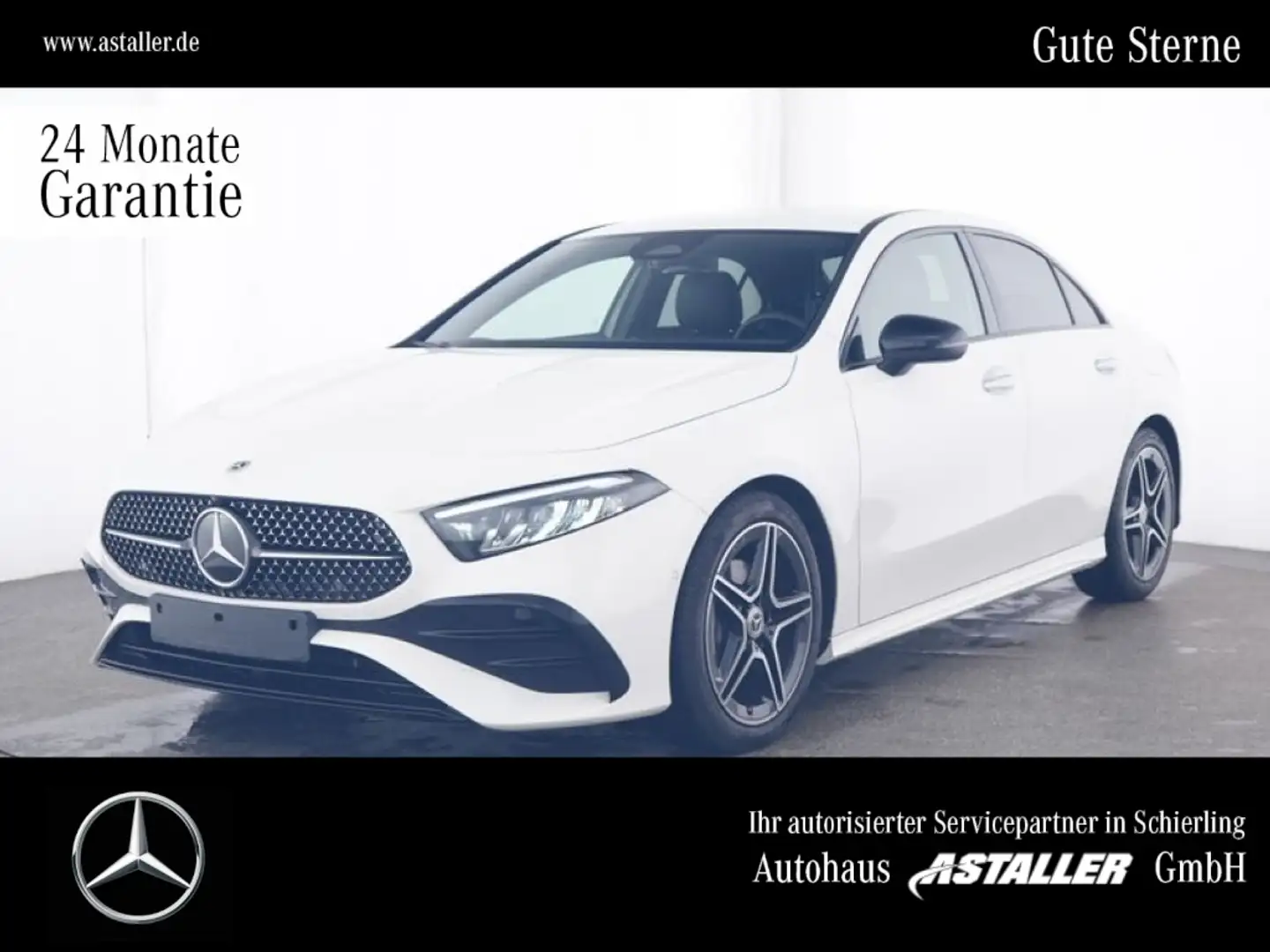 Mercedes-Benz A 200 Limousine AMG Line Night+WiPa+18"+Lederpak White - 1