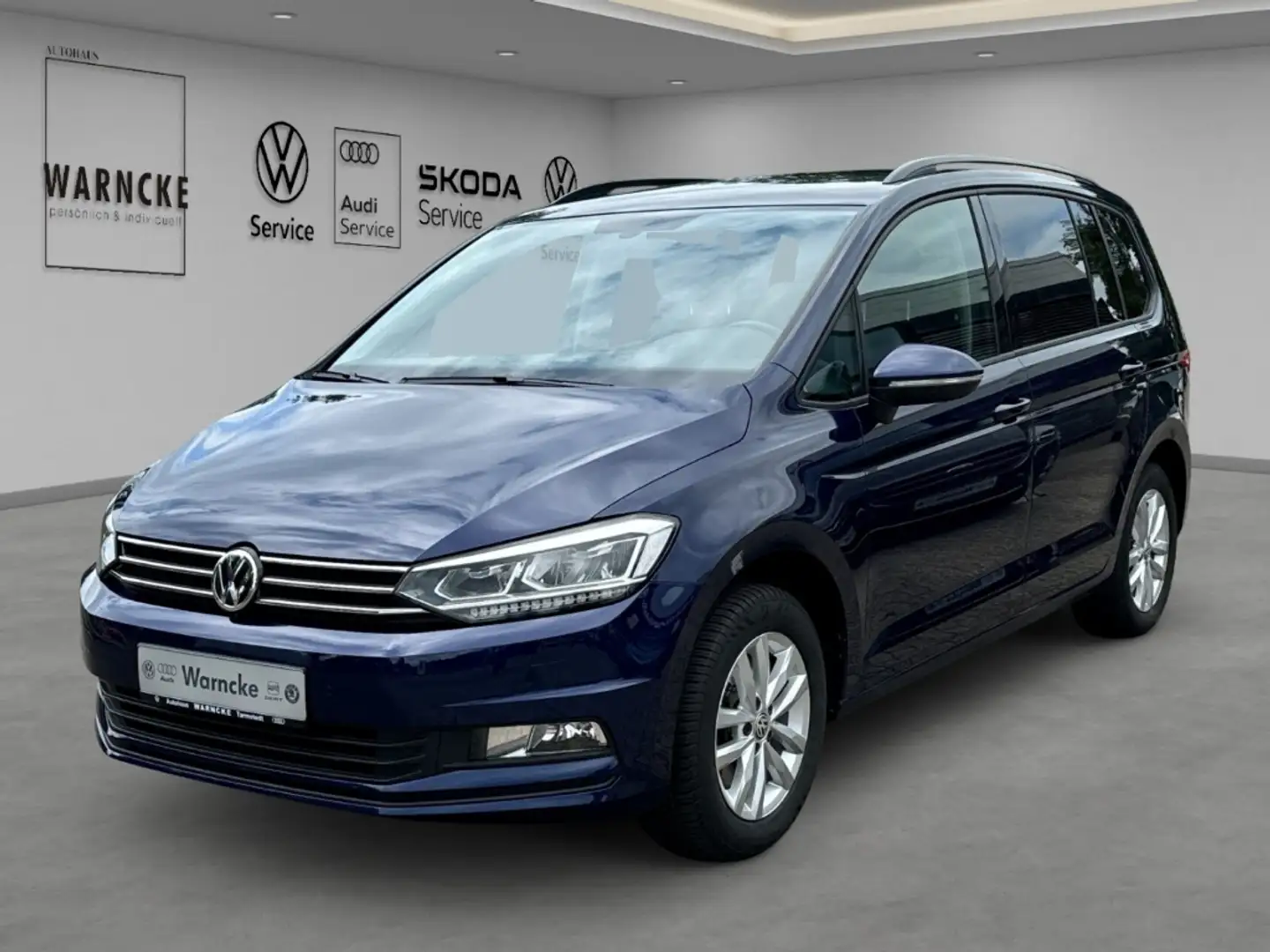 Volkswagen Touran 1.4 TSI Comfortline AHK LED NAV RFK PDC SHZ GRA LM Blauw - 1
