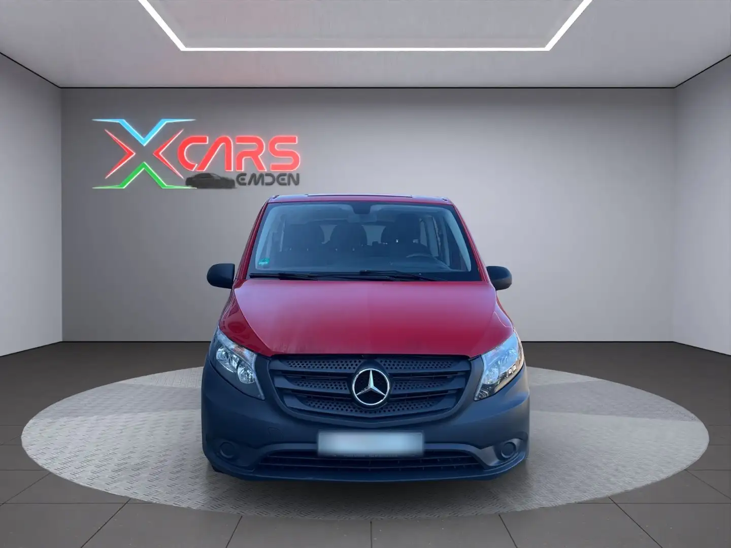 Mercedes-Benz Vito Tourer 111 CDI Pro FWD lang 9-Sitzer/Klima Rot - 2