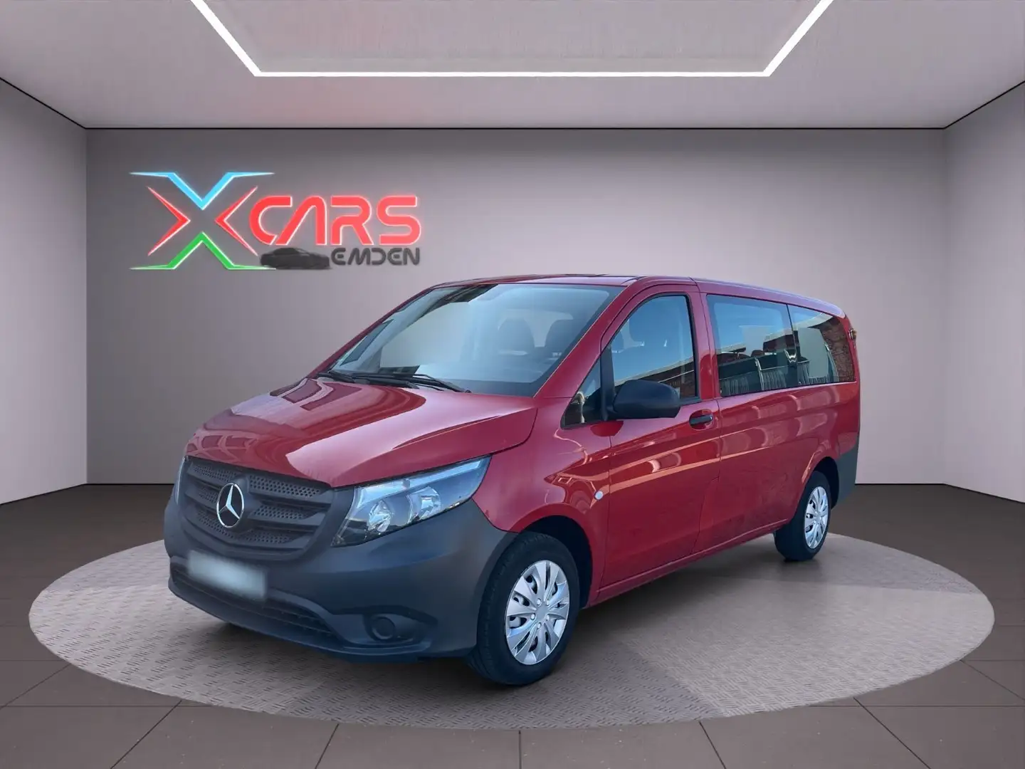 Mercedes-Benz Vito Tourer 111 CDI Pro FWD lang 9-Sitzer/Klima Rot - 1