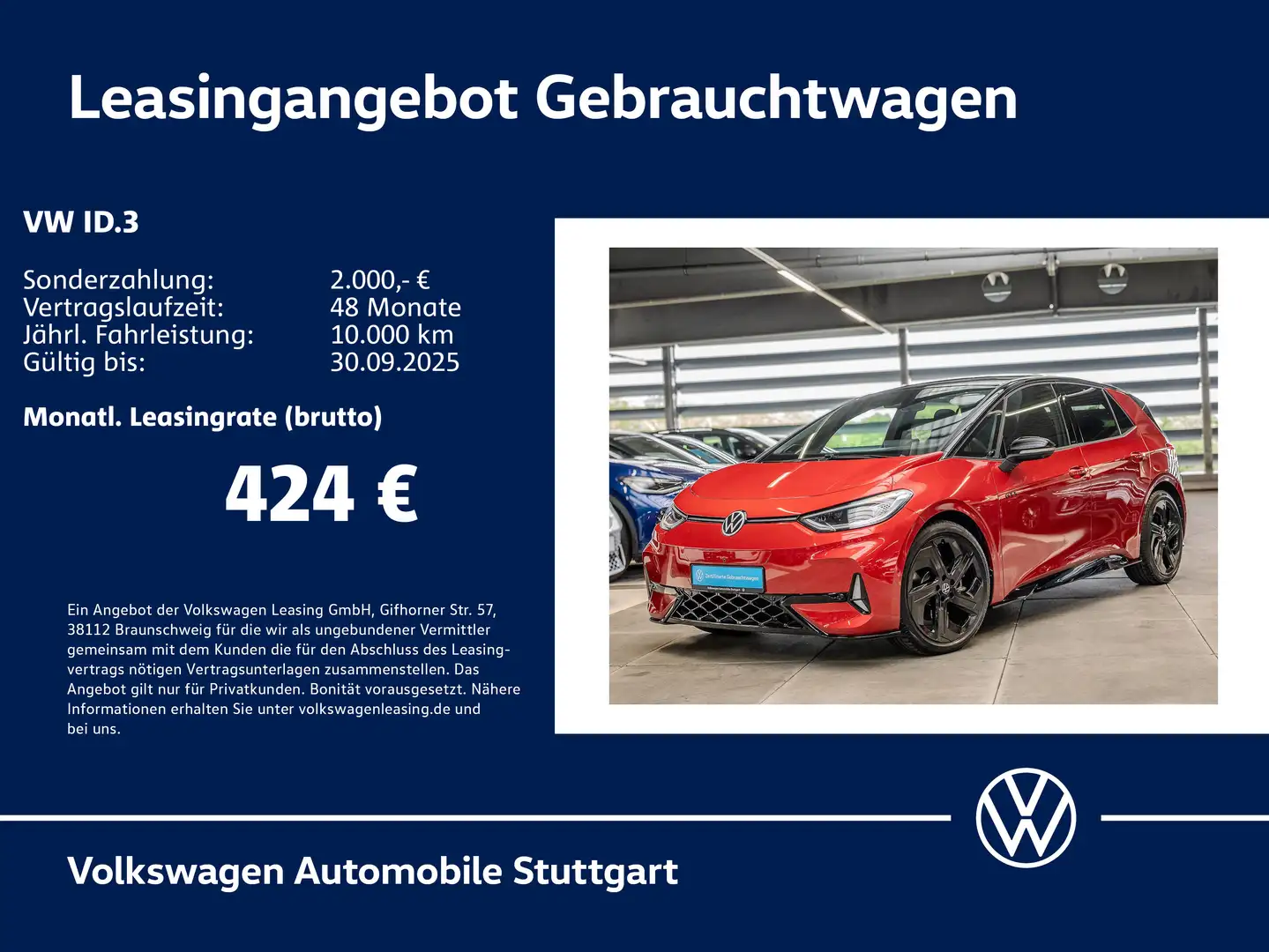 Volkswagen ID.3 GTX Navi AHK P-Dach Kamera Rot - 1
